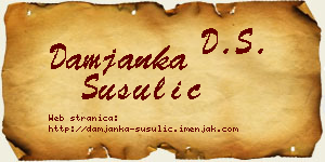 Damjanka Šušulić vizit kartica